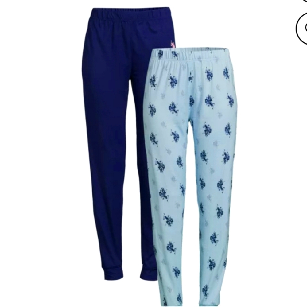 U.S.Polo Assn. Two pack super soft blue pajama pants joggers NWT
